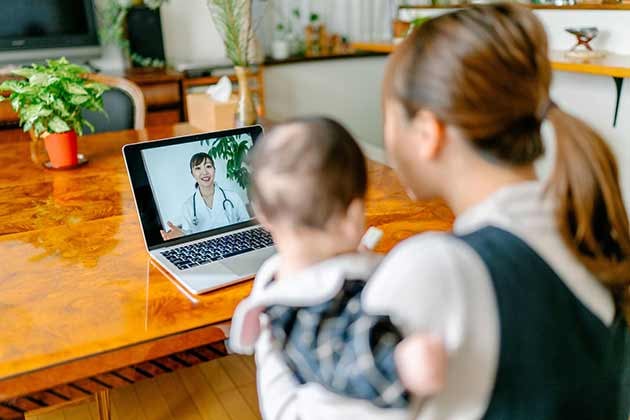 consultation médicale par vidéocall